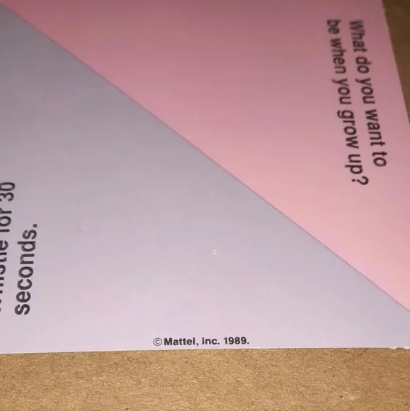 Vintage Barbie Card 1989 Barbie Just Us Girls Game Replacement Piece - Picture 4 of 6